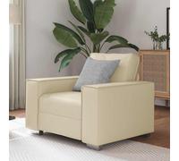 vidaXL Poltrona Crema 59 cm in Pelle Sintetica