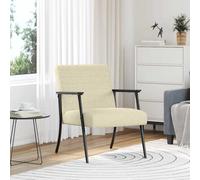 vidaXL poltrona Crema 59 x 75 x 78 cm Tessuto
