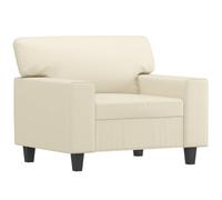 vidaXL Poltrona Crema 60 cm in Similpelle