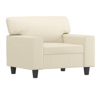 vidaXL Poltrona Crema 60 cm in Similpelle