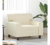 vidaXL Poltrona Crema 60 cm in Similpelle