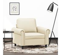 vidaXL Poltrona Crema 60 cm in Similpelle