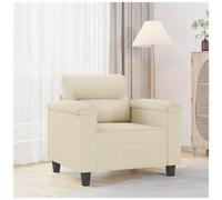 VIDAXL - Poltrona Crema 60 Cm In Similpelle