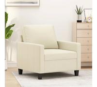 vidaXL Poltrona Crema 60 cm in Similpelle