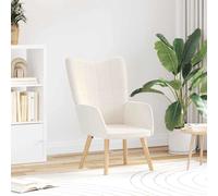 vidaXL poltrona Crema 62 x 67 x 95,5 cm Tessuto Sherpa