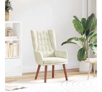 vidaXL poltrona Crema 63 x 67 x 94 cm Velluto