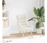 vidaXL poltrona Crema 69 x 74 x 93 cm Tessuto Sherpa