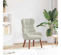 vidaXL poltrona Crema 69 x 74 x 93 cm Velluto
