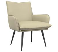 vidaXL Poltrona Crema Similpelle