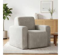 vidaXL Poltrona Crema Velluto