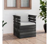 vidaXL Poltrona da Giardino con Cuscini in Legno di Pino