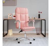 vidaXL Poltrona da Ufficio Reclinabile Rosa in Similpelle