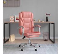 vidaXL Poltrona da Ufficio Reclinabile Rosa in Similpelle