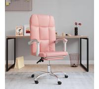 vidaXL Poltrona da Ufficio Reclinabile Rosa in Similpelle