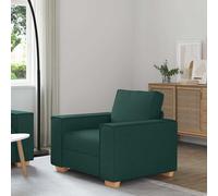 vidaXL Poltrona Divano Verde Scuro 60 cm Tessuto