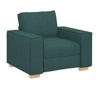 vidaXL Poltrona Divano Verde Scuro 60 cm Tessuto