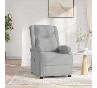 VIDAXL - Poltrona Elettrica Reclinabile In Velluto Grigio Chiaro