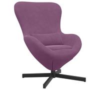 vidaXL Poltrona Ergonomica Moderna Viola per Soggiorno Seduta Interna Elegante e Confortevole Poltrona Rivestita Ideale per Adulti Mobili per Seduta Singola