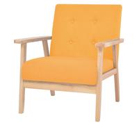 vidaXL Poltrona Gialla in Tessuto