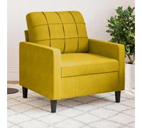 vidaXL Poltrona Giallo 60 cm Velluto