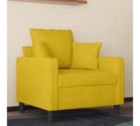 vidaXL Poltrona Giallo 60 cm Velluto