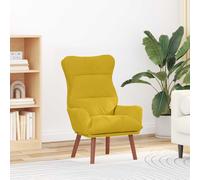 vidaXL poltrona Giallo 69 x 74 x 93 cm Velluto