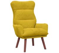 vidaXL poltrona Giallo 69 x 74 x 93 cm Velluto, Poltrona elegante, design moderno, accogliente in velluto, sedia da salotto, arredo indoor stiloso