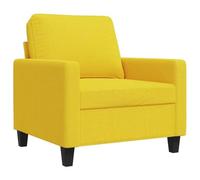vidaXL Poltrona Giallo Chiaro 60 cm in Tessuto