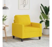 vidaXL Poltrona Giallo Chiaro 60 cm in Tessuto