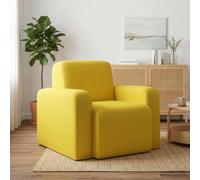 vidaXL Fauteuil Lichtgeel Stof