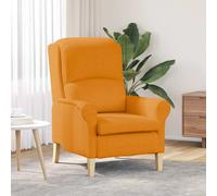 vidaXL Poltrona Moderna Senape Scuro Tessuto Grande Ergonomica