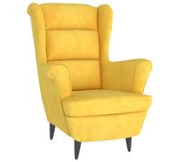 vidaXL Poltrona Giallo Senape in Velluto