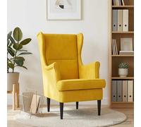 vidaXL Poltrona Giallo Velluto