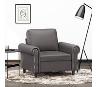 vidaXL Poltrona Grigia 60 cm in Similpelle