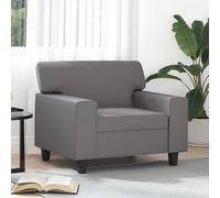 vidaXL Poltrona Grigia 60 cm in Similpelle