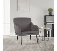 vidaXL Poltrona Grigia 63x76x80 cm Similpelle