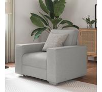 vidaXL Poltrona Grigia Chiara 59 cm in Tessuto