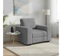 vidaXL Poltrona Grigio Chiaro 100x77x82 cm in Tessuto