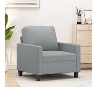 vidaXL Poltrona Grigio Chiaro 60 cm in Tessuto