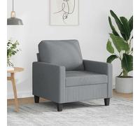 vidaXL Poltrona Grigio Chiaro 60 cm in Tessuto
