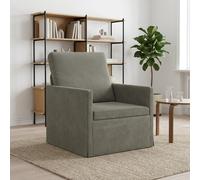 vidaXL Poltrona Grigio Chiaro 70 x 81 x 82 cm Tessuto in Cords