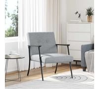 vidaXL poltrona Grigio chiaro Tessuto