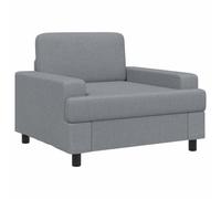 vidaXL Poltrona Grigio Chiaro Tessuto