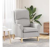vidaXL Poltrona vitaXL moderna e comoda in grigio nuvola | Design ergonomico, rivestimento in poliestere liscio, perfetta per salotti e uffici, supporta un adulto, sedia per interni, super comoda