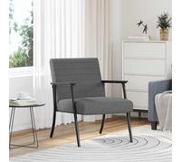 vidaXL poltrona Grigio scuro 59 x 75 x 78 cm Tessuto