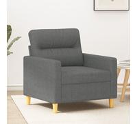 vidaXL Poltrona Grigio Scuro 60 cm in Tessuto