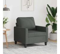 vidaXL Poltrona in Tessuto 60 cm Grigio Scuro