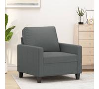 vidaXL Poltrona in Tessuto 60 cm Grigio Scuro