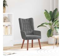 vidaXL poltrona Grigio scuro 63 x 67 x 94 cm Velluto