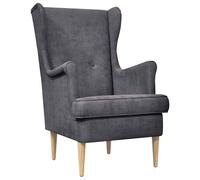 vidaXL Poltrona Grigio Scuro ARES
